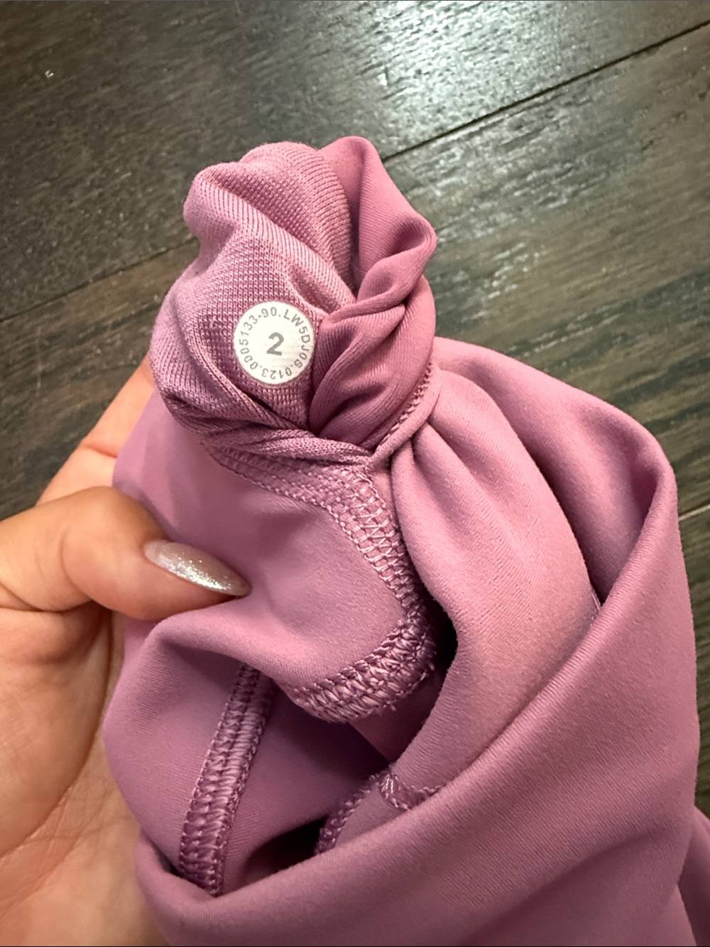 High-Waisted Lululemon Mauve Active Leggings - Picture 2 of 3